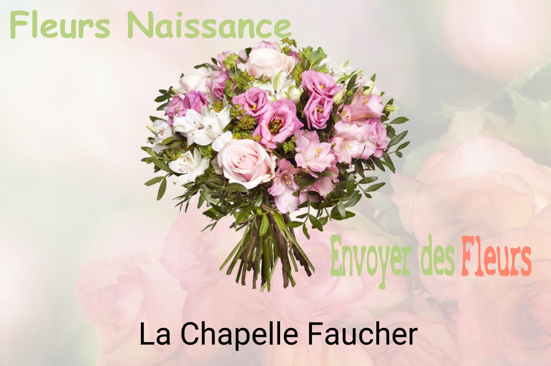 Bouquet de fleurs de naissance livré à La Chapelle-Faucher